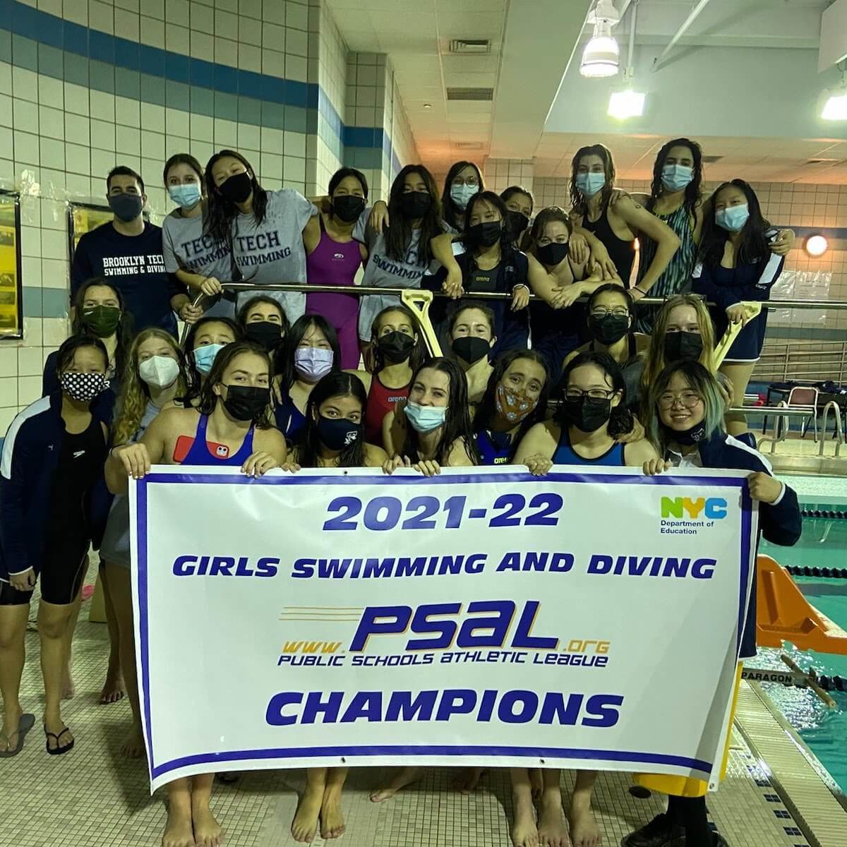 BTHS Girls Swim Champs 2021